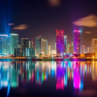 Miami Night Skyline