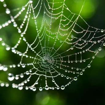 spider web dew drops - Image 1