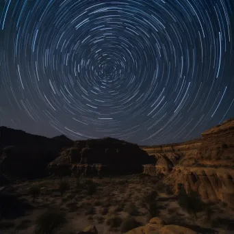 Desert Canyon Star Trails