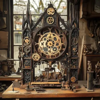 Artwork of a clockmaker