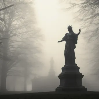 Timeless Statue in Park