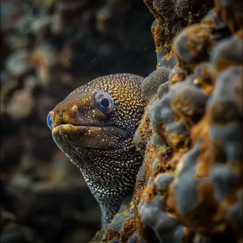 moray eel peeking - Image 3