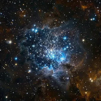 Star cluster in deep space with cosmic elements, shot on Nikon Z9 - Image 1