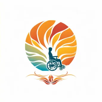 Wheelchair or accessibility logo for disability non-profit - Image 4