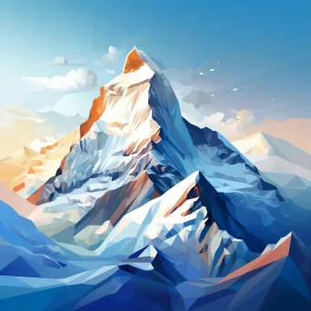 Snowy Mountain Peak