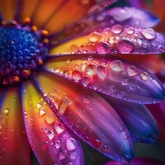 raindrops on petals - Image 1