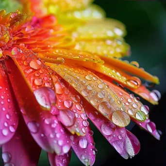 raindrops on petals - Image 3