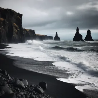 Reynisfjara Black Sand Beach - Image 1