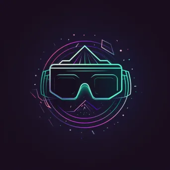 Modern Virtual Reality Gaming Company Logo