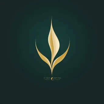 Elegant logo with a green leaf transitioning into a hand, symbolizing nature and stewardship. - Image 2