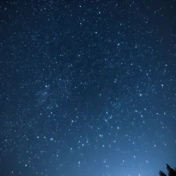 Pleiades star cluster in twilight sky - Image 2