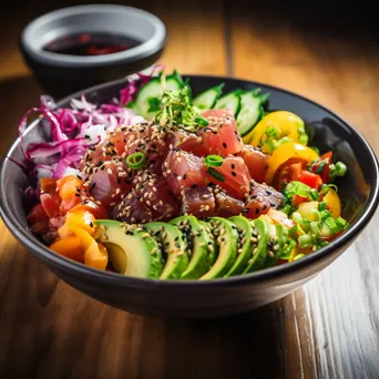 Fresh Tuna Poke Bowl with Avocado