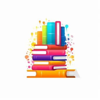 Bookstore logo with bright and bold colors - Image 4