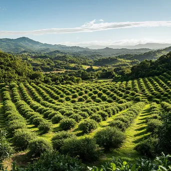 Wide view of a healthy avocado orchard - Image 2