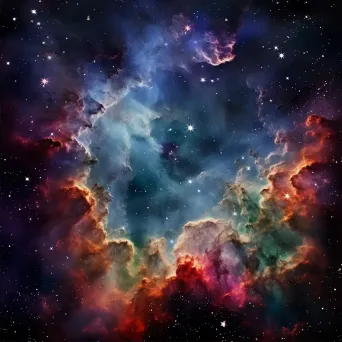 Celestial wonder of ethereal nebulae and radiant stars in deep space - Image 2