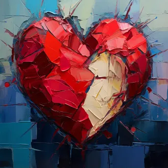 Broken heart repairing itself symbolizing healing - Image 2