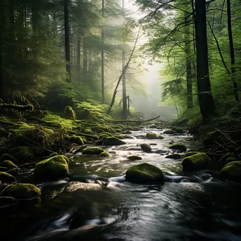 Misty Forest Spring