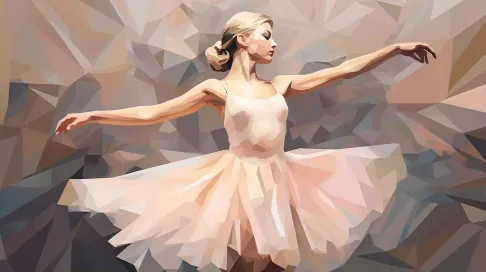 Low Poly Dreamy Ballerina