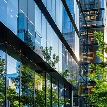 Contemporary office building facade with glass panels - Image 2