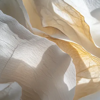 Close-up of handmade paper sheets drying in sunlight. - Image 2