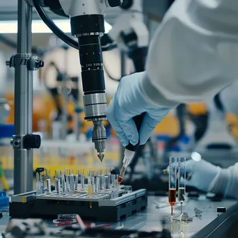 Robotic assistant working in a medical laboratory. - Image 1