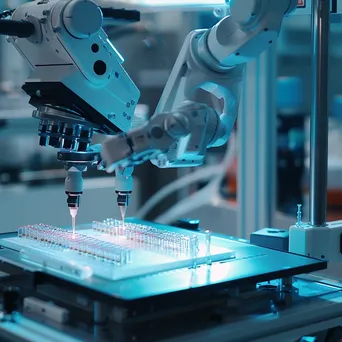 Robotic assistant working in a medical laboratory. - Image 3