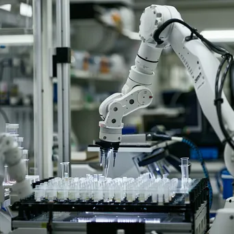 Robotic assistant working in a medical laboratory. - Image 4