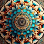 Mesmerizing array of geometric designs radiating outwards - Image 1