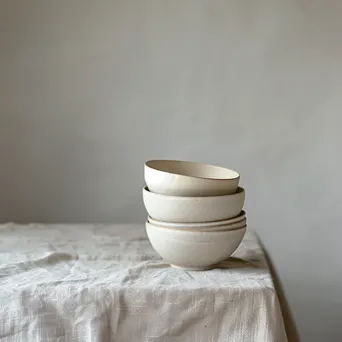 Stacked Ceramic Bowls