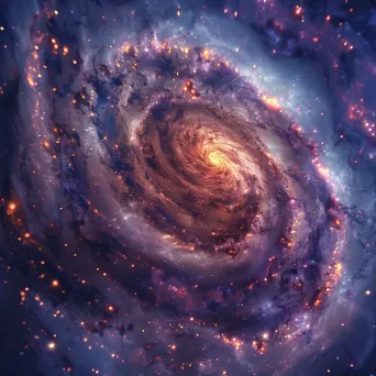 Galactic Whirlpool of Swirling Stars