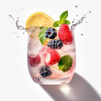 Colorful Cocktail on Textured Background