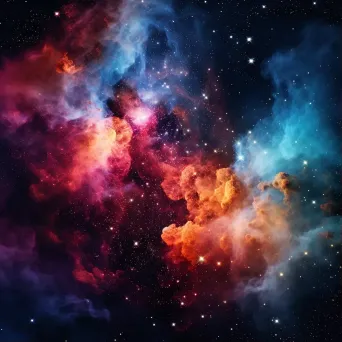 Colorful star cluster in the Milky Way captured with a Sony A7 III - Image 1