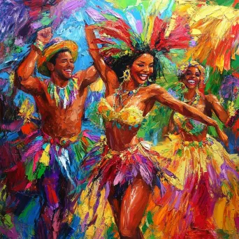 Rio Carnival: A Fiesta in Acrylics