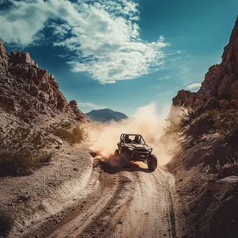 All-terrain vehicle on rugged mountain trail - Image 3