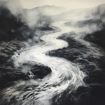 River flowing through a landscape - Image 4