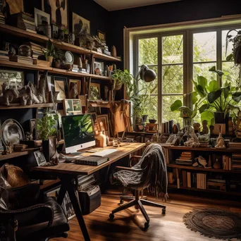 Artistic Home Office Space