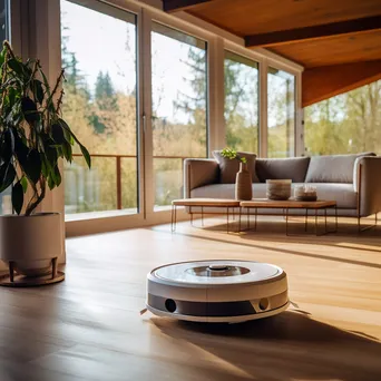 Robotic vacuum cleaner operating in a modern home - Image 2