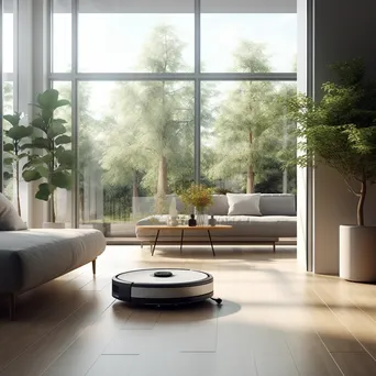 Robotic vacuum cleaner operating in a modern home - Image 3