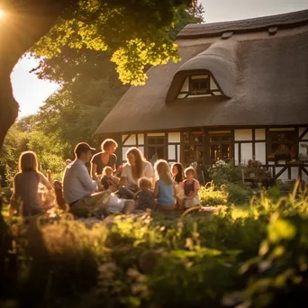 Family Gathering at Thatched Home