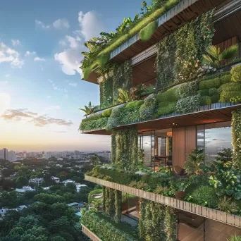 Green-roofed urban buildings - Image 3