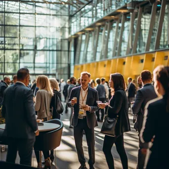 Networking Event in Conference Hall