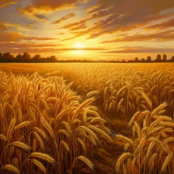 Wheat field golden - Image 1