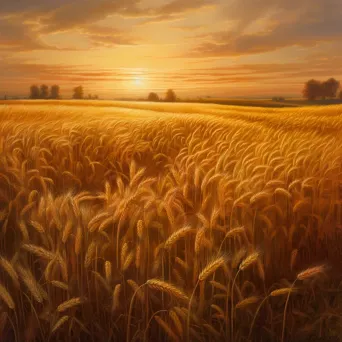 Wheat field golden - Image 2