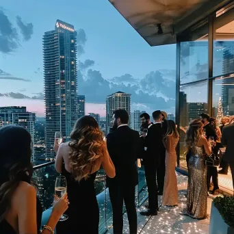 Chic Rooftop Party Elegance