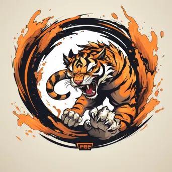 Fierce Tiger Athletic Apparel Logo - Image 2