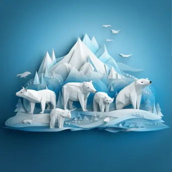 Arctic Low Poly Typography