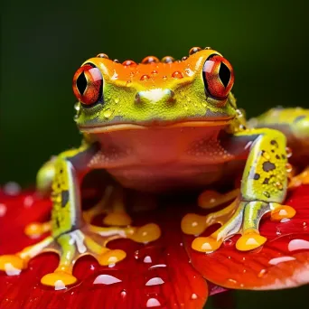 tree_frog_on_flower - Image 2