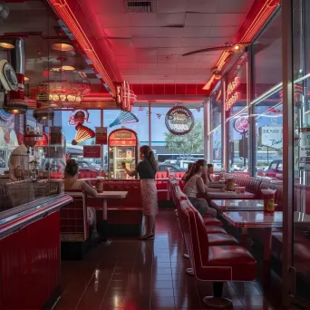 retro diner interior - Image 2