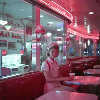 retro diner interior - Image 3