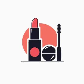 Cosmetic brand logo with minimalist beauty icon - Image 3